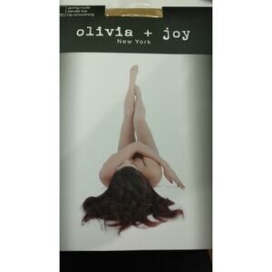 Olivia + Joy Stockings Pantyhose Going Nude Sandal Toe Hip Smoothing Large New